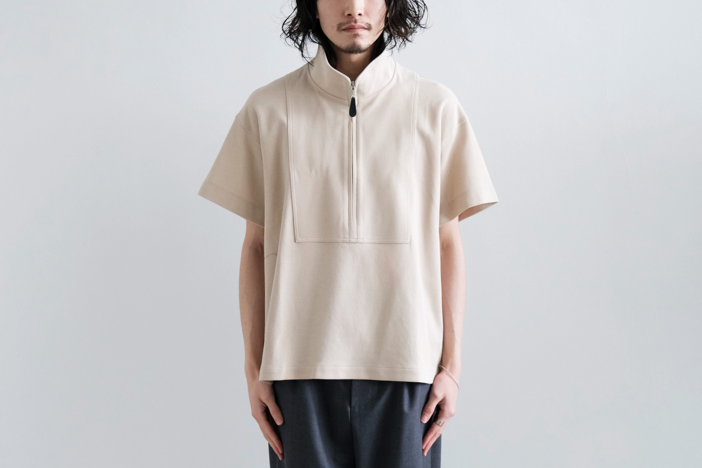 HALF ZIP STAND COLLAR PULLOVER - WUNDER