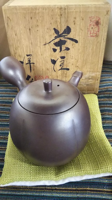 三代目 酔月（清水 洋さん）紫泥急須 – 三重県四日市で萬古焼を扱う