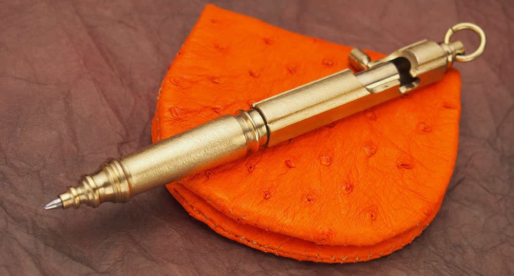 ボルトアクションPEN・ブラス by中山英俊 - 山下刃物店 WEB SHOP