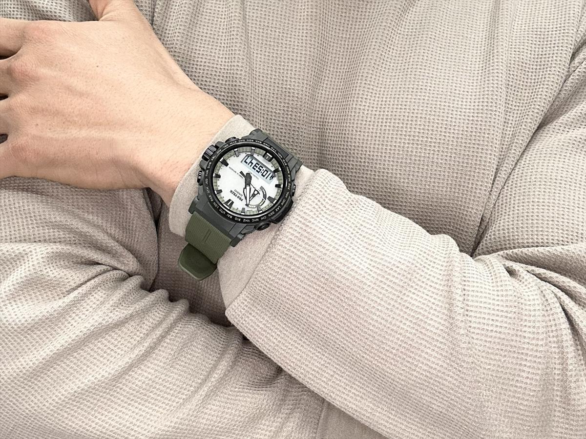 カシオ プロトレック PRW-61LD-3JF 全面蓄光ソーラー文字板 電波時計