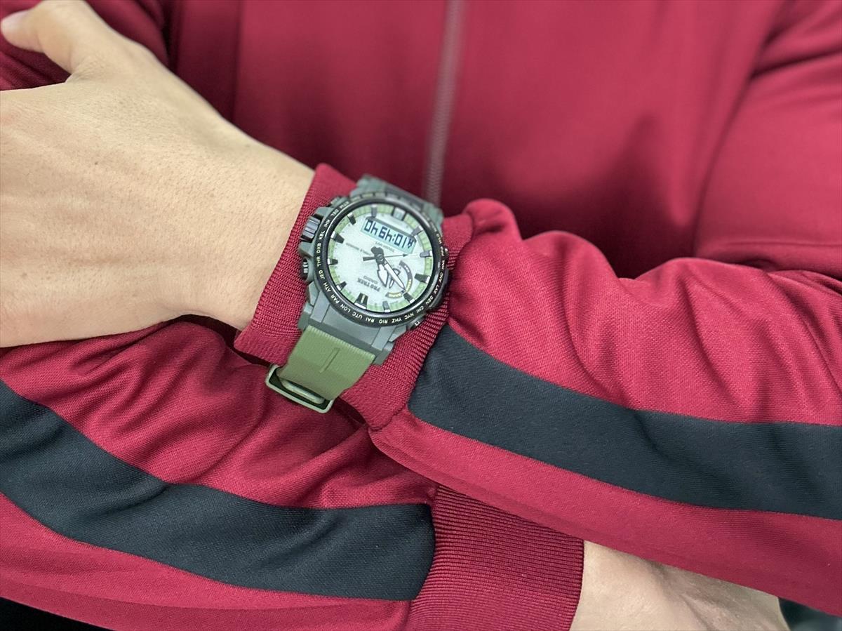 カシオ プロトレック PRW-61LD-3JF 全面蓄光ソーラー文字板 電波時計