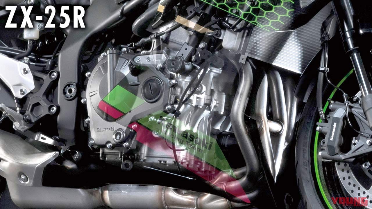 画像 No.5/13] '20カワサキ Ninja ZX-25Rエンジン解説【250直4で45ps