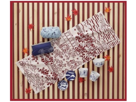 鳥獣戯画』の動物たちがスーツケースで旅行に!? ANA×かまわぬのコラボ