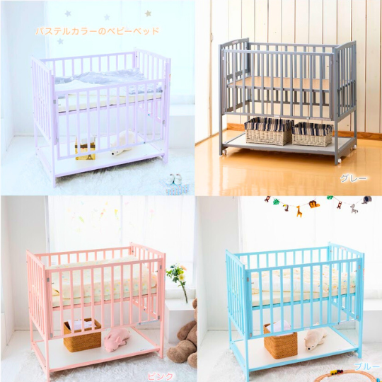 ハイタイプベッド ツーオープン（新色） | 国産ベビーベッド製造