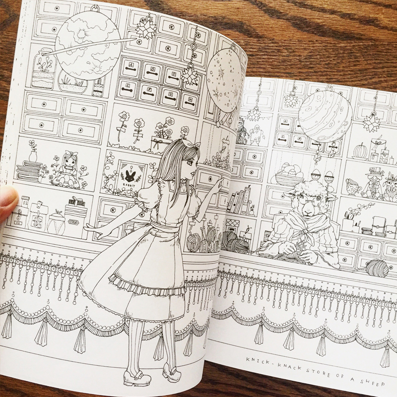 おしゃれな塗り絵BOOK アリスの不思議かわいい物語（ ソシム株式会社