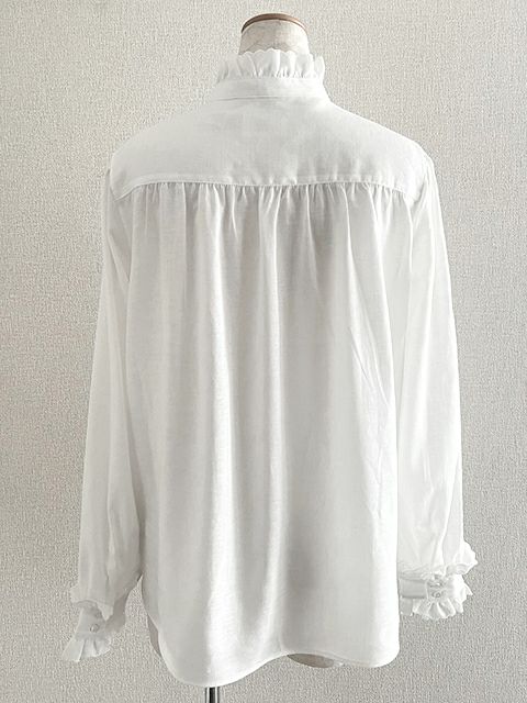 リネンスカラップ刺繍ブラウス | yunahica