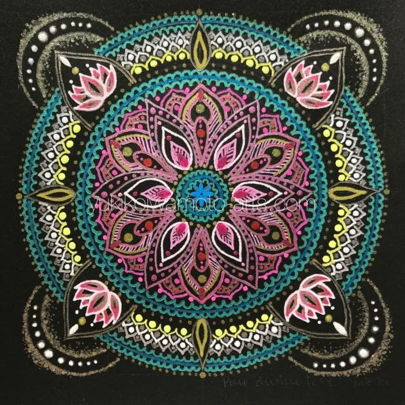 曼荼羅アート「純粋な神聖な愛」｜Mandala art “Pure Divine love