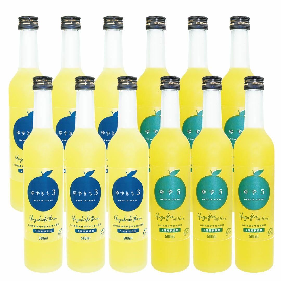 柚子＆ゆずきち12本ジュースセット(500ml×12本)[4808] | 柚子屋本店