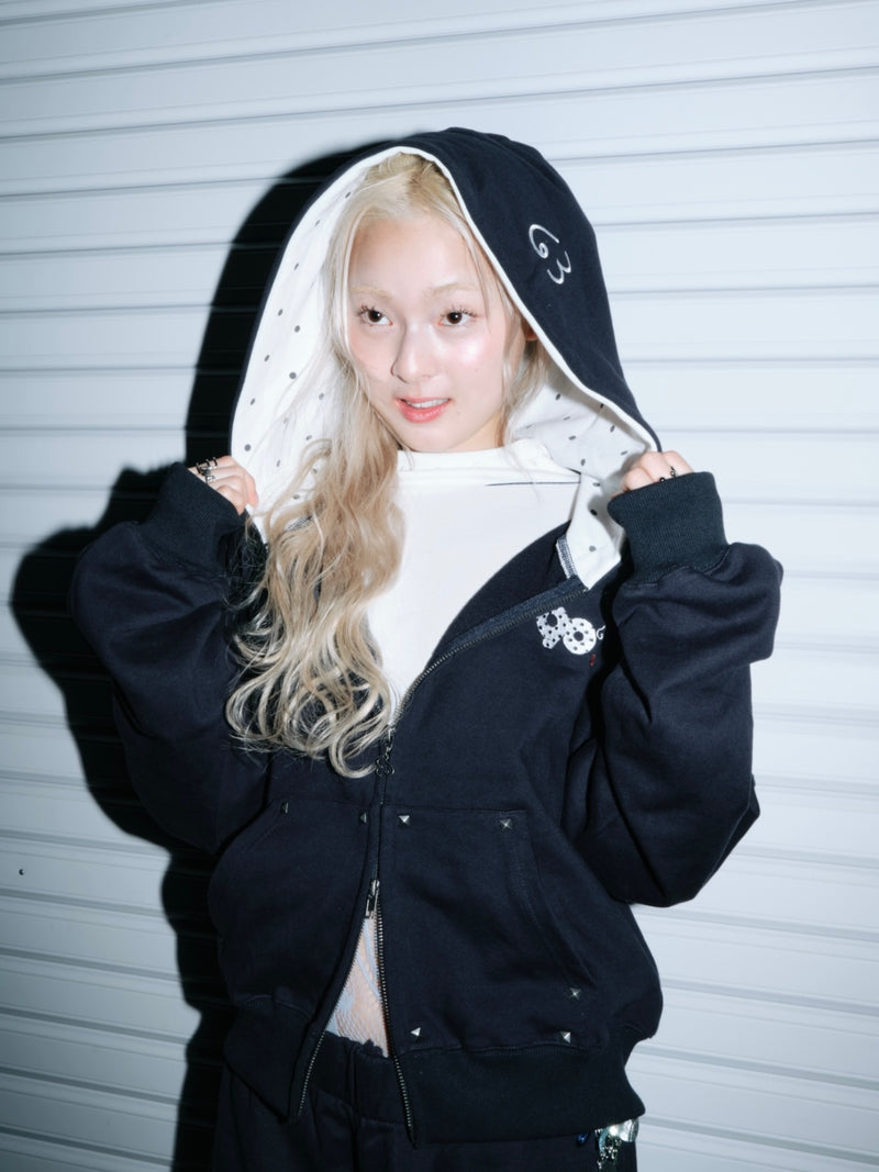 90 Logo Dot Zip Hoodie – YZ