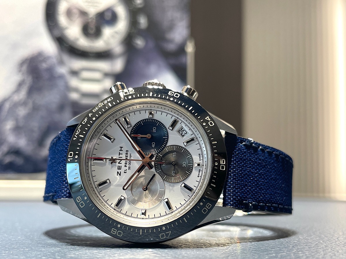 ゼニス クロノマスター】夏に向けてストラップを付け替えてみませんか