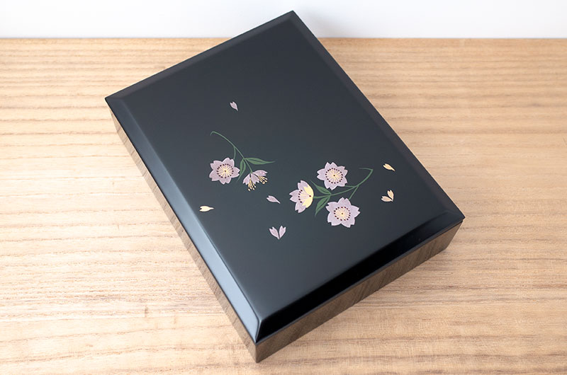葉書入〈桜〉｜文具｜商品｜佐藤善六漆器店［川連漆器］