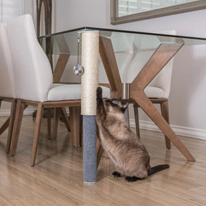 Hauspanther: Scratch Pole - Adjustable Under-table Cat Scratcher