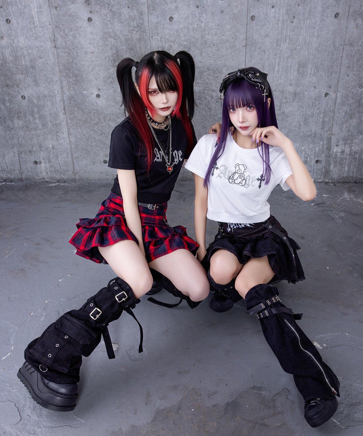 DARK ANGEL BEARラインストーンチビTシャツ– A AM STUDIO