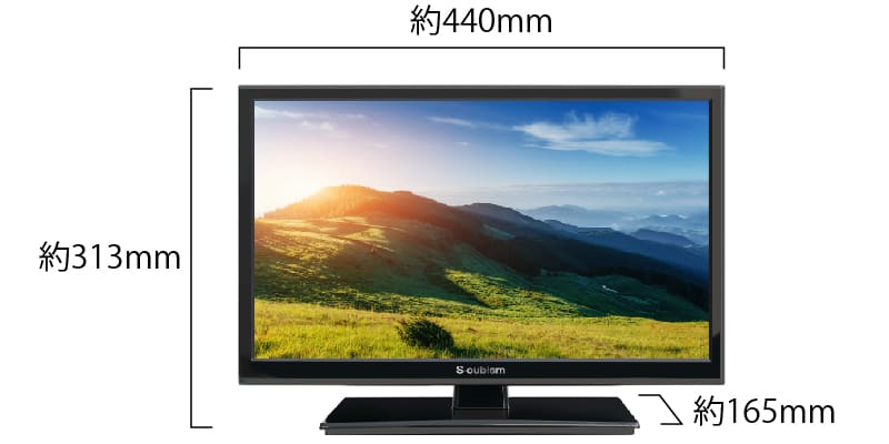 DVD付き 19V型 地上デジタルハイビジョン液晶テレビ（19DTV-02）｜A