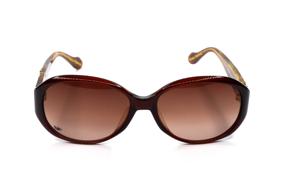 Vivienne Westwood VW75806 Brown Gold Luxury Italy Sunglasses -Wo