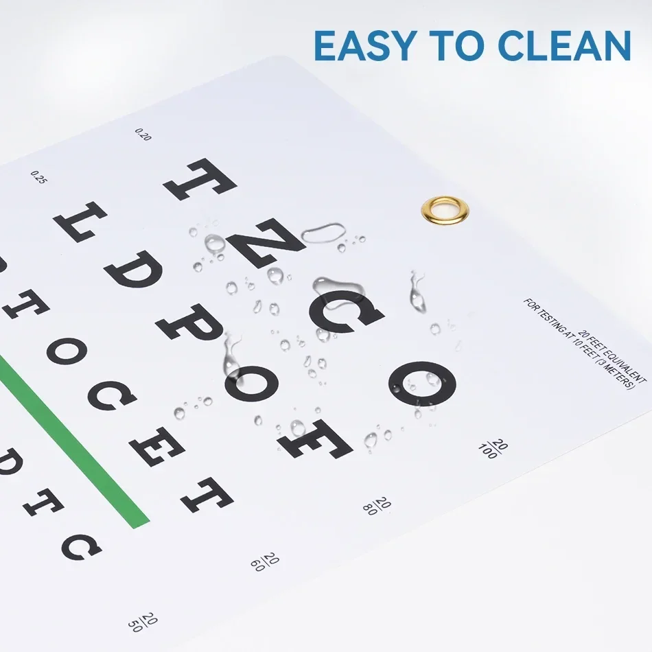 プレミアムスネレン視力検査チャートウォールチャートプラスチック防水