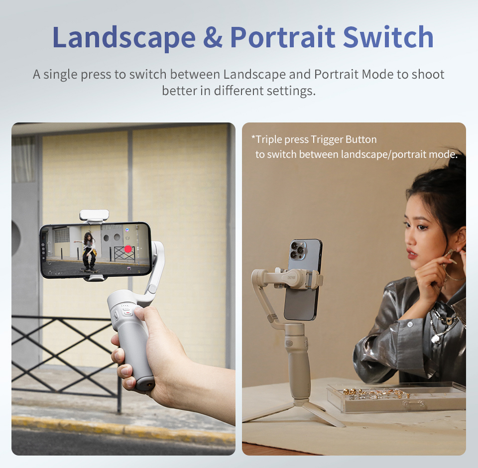 ZHIYUN 公式 Smooth Q4 スマートフォンジンバル電話ジンバル 3 軸