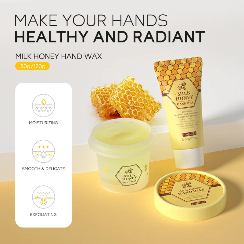 LAIKOU Sakura Exfoliating Hand Wax Honey Milk Hand Wax