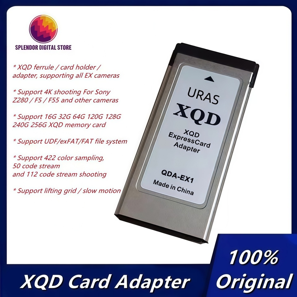 Original XQD Card adapter QDA-EX1 4K Card Adapter XQD to ESXS Card