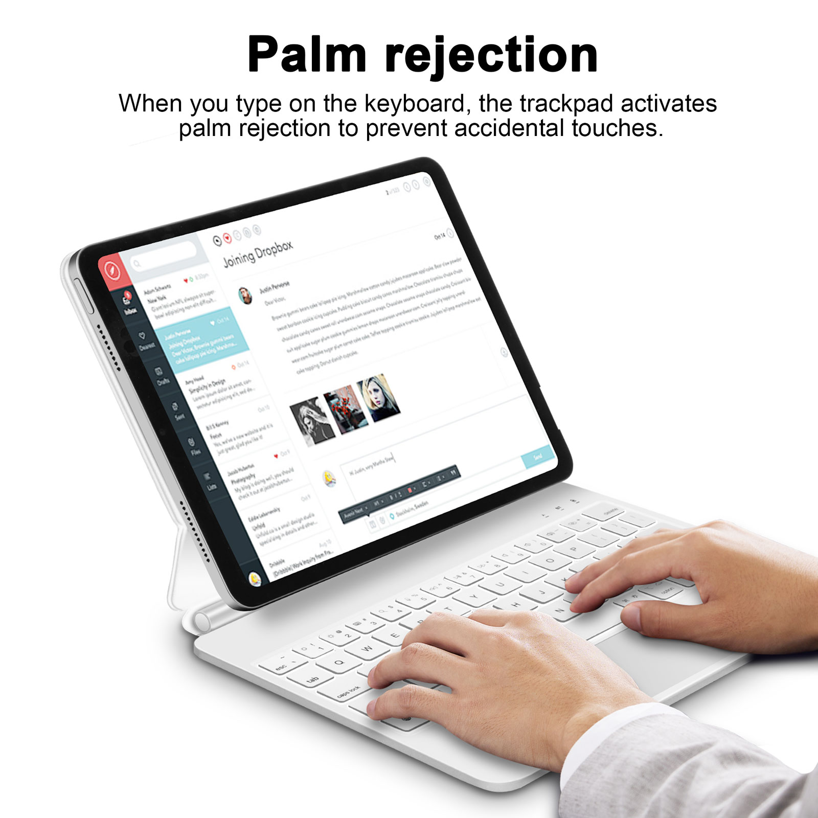 GOOJODOQ Magic Keyboard for all iPad - Cover Case | eBay