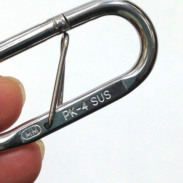 水本 プチカラビナ PK-4 ステンレス ハズレ止め付 | あかばね金物