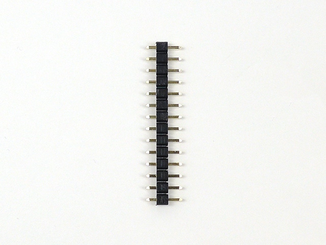 ロープロファイルピンヘッダー(低オス) 1×14(14P) 7.7mm: ケーブル