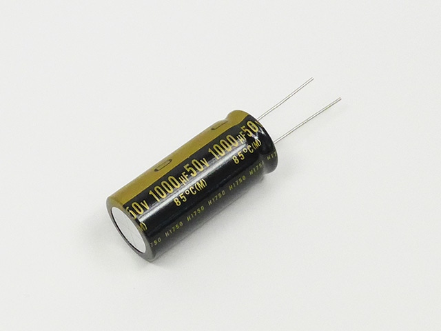 オーディオ用電解コンデンサー1000μF50V85℃ ニチコンMUSE・KZ: 受動