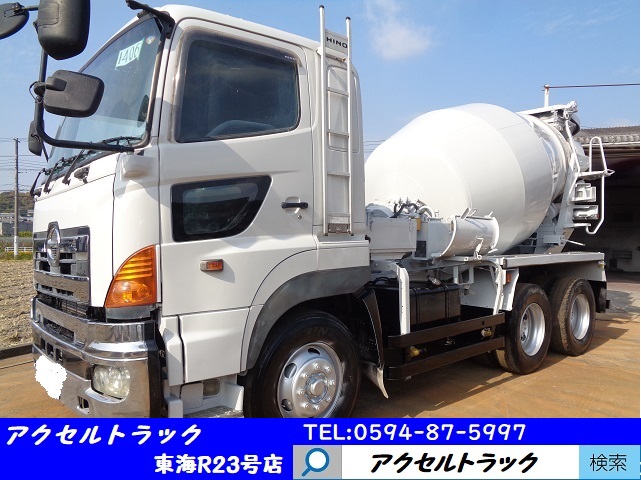 車検付!H17年プロフィア10tコンクリートミキサー車 カヤバ工業 走行40
