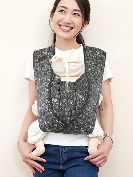 エアリコ抱っこ紐「プレミアム」ボタニカル×アッシュ | AIRRICOBABY