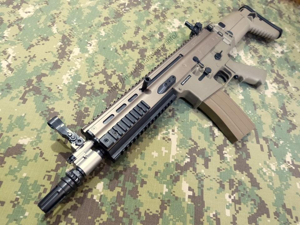 次世代電動ガン SCAR-L CQCタンカラー マガジン3本付き 次世代電動ガン