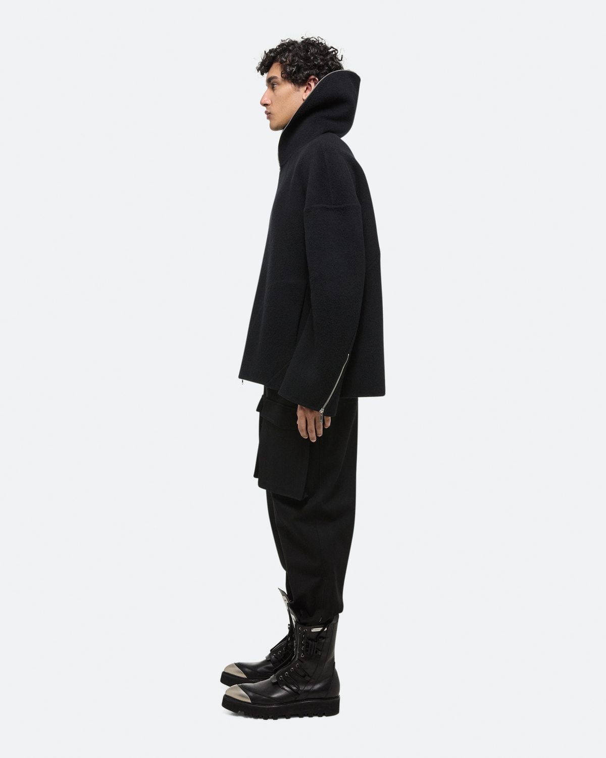 Helmut Lang Double-Faced Cocoon Zip-Up | HELMUTLANG.COM
