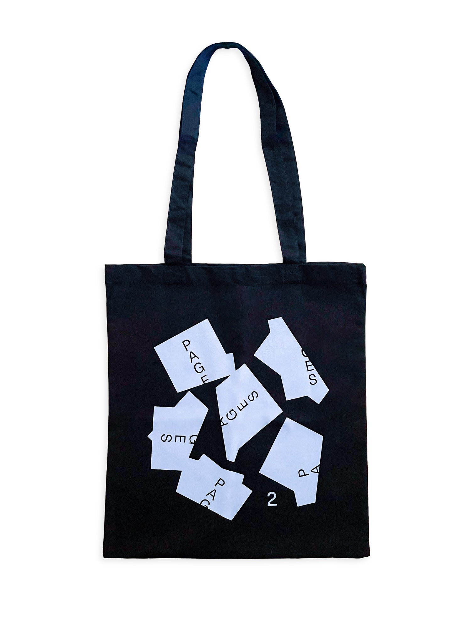 Pages Fukuoka Art Book Fair 2025 Tote Bag (Black) - 本 屋 青 旗 Ao