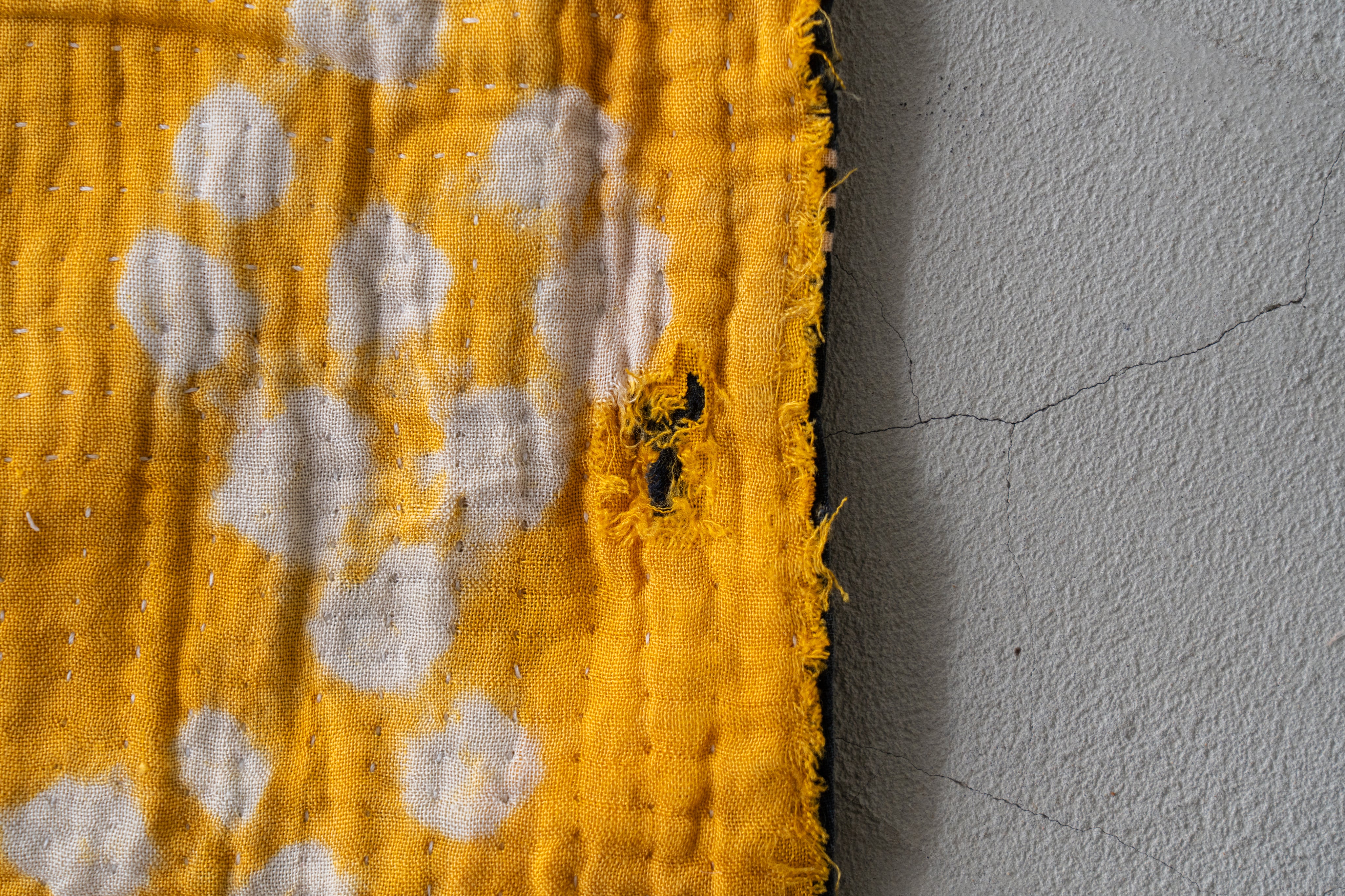 インド産 カンタキルト・ラリーキルト】ヴィンテージキルト-手織り絨毯