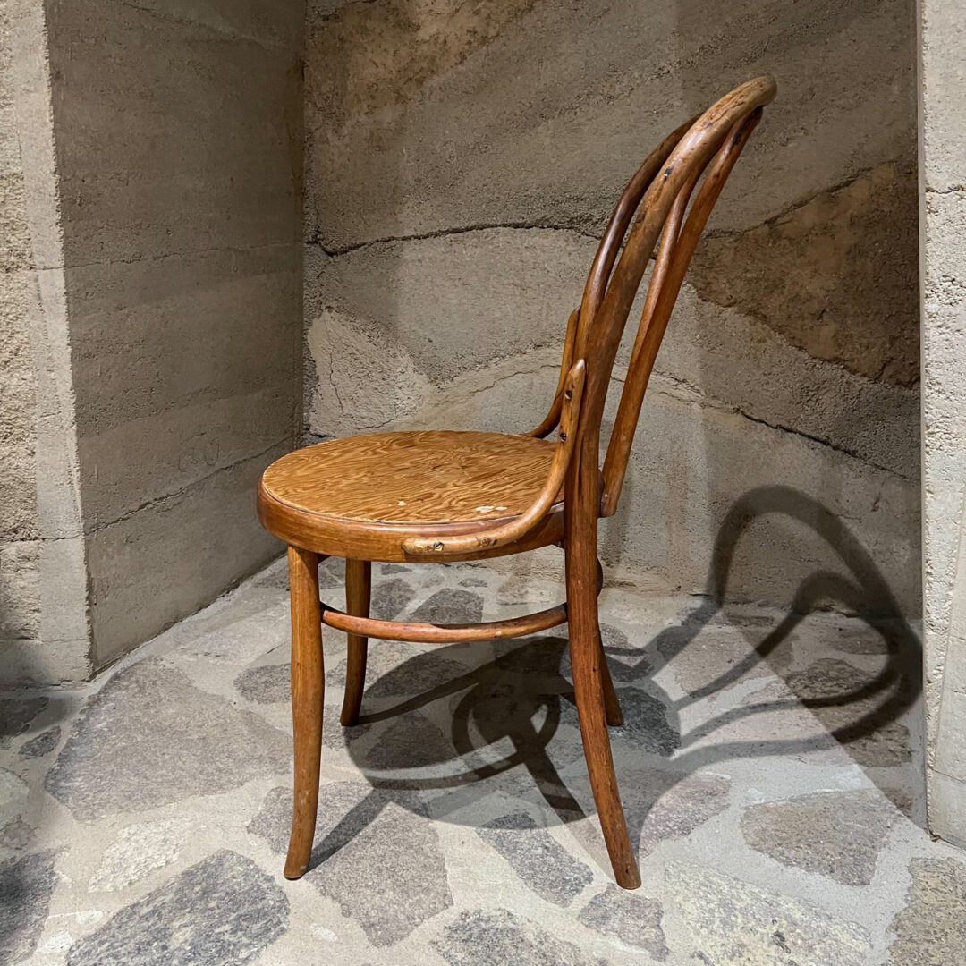 1930s Vintage Thonet Cafe Chair Bentwood Stamped Austria - Ambianic