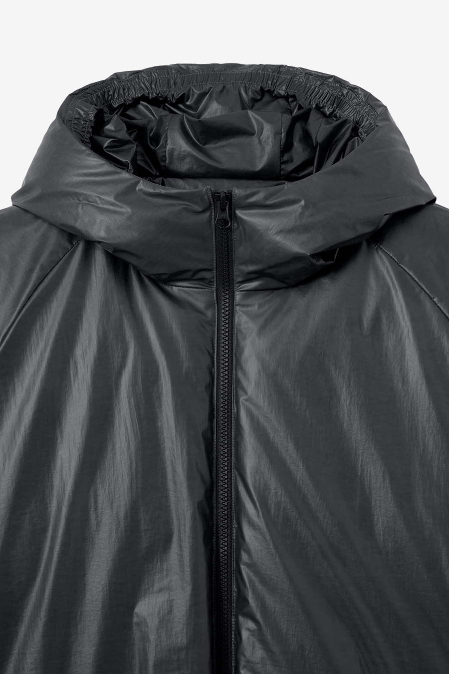 MUSINSA | INSILENCE Heat Reactive Goose Down Jacket BLACK