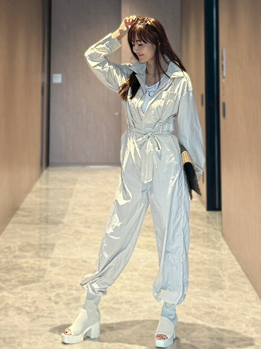 Shihoセレクト】ベルト付きジャンプスーツ Day and Grade