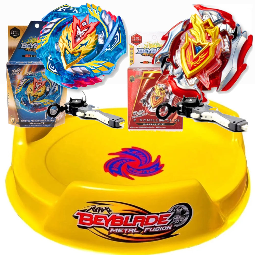 Beyblade Z Achilles vs cho-z Valkyrie - top gyro em Promoção