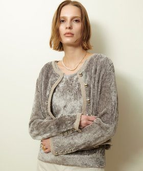 ベロアニットジャケット|allureville OFFICIAL SITE / ONLINE SHOP