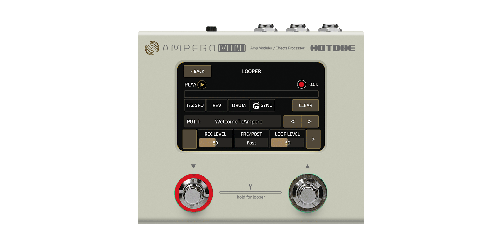 HOTONE | AMPERO Mini | マルチ・エフェクター | 製品情報