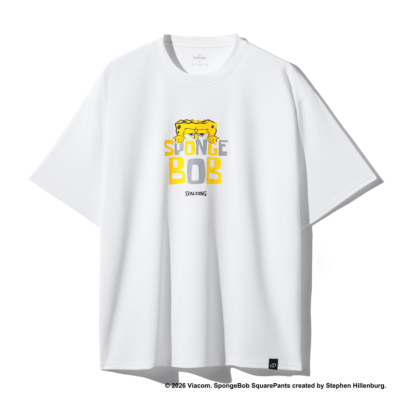 スポルディング バスケTシャツ スポンジ・ボブ モノクローム