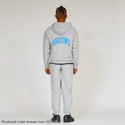 チャンピオン UCLA ジップフーデッドスウェット【C3-AB162 070】グレー