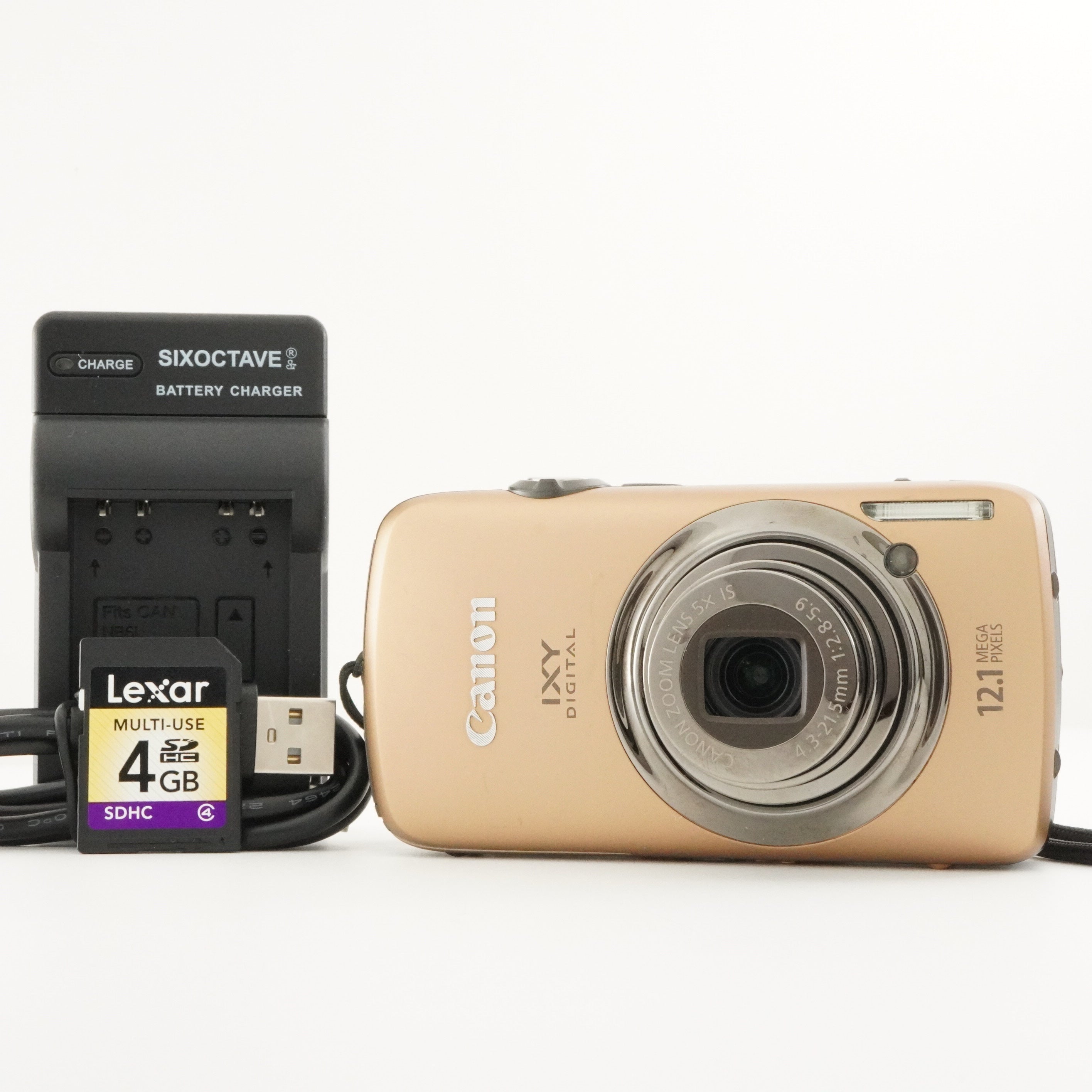 Canon IXY DIGITAL 930 IS Gold With 4GB SDHC Card Digital Camera