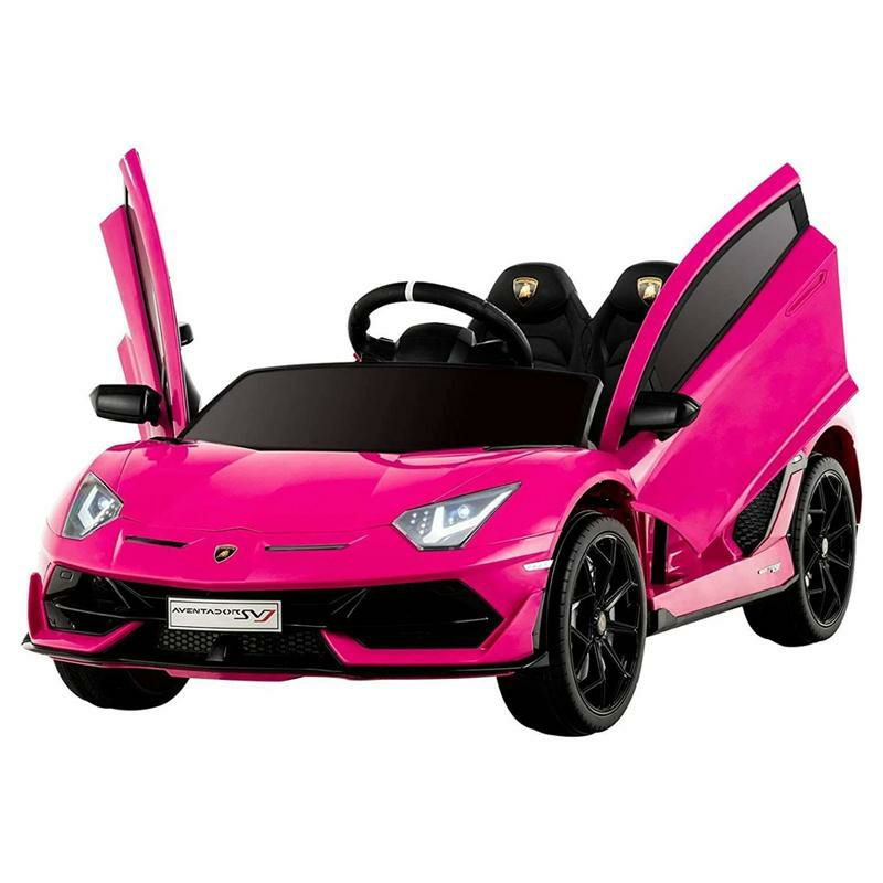 乗用玩具 ランボルギーニ 子供向け 電気自動車 ライト リモコン付