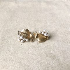 トリファリ「「フルーツサラダ」ブローチ＆イヤリング」《アンティック