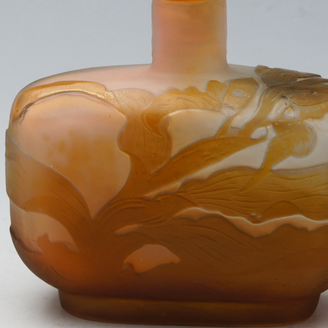 エミール・ガレ「花文 香水瓶」《アンティックかとう》