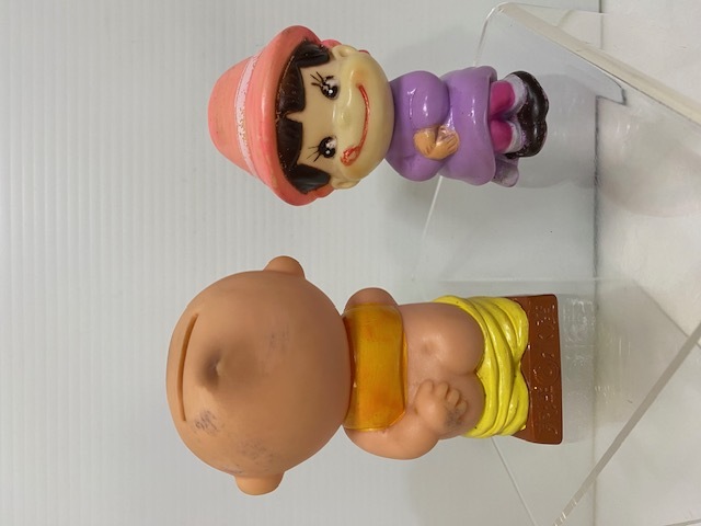 東洋水産☆マルちゃん☆ソフビ人形☆貯金箱 10．3cm 当時物 企業