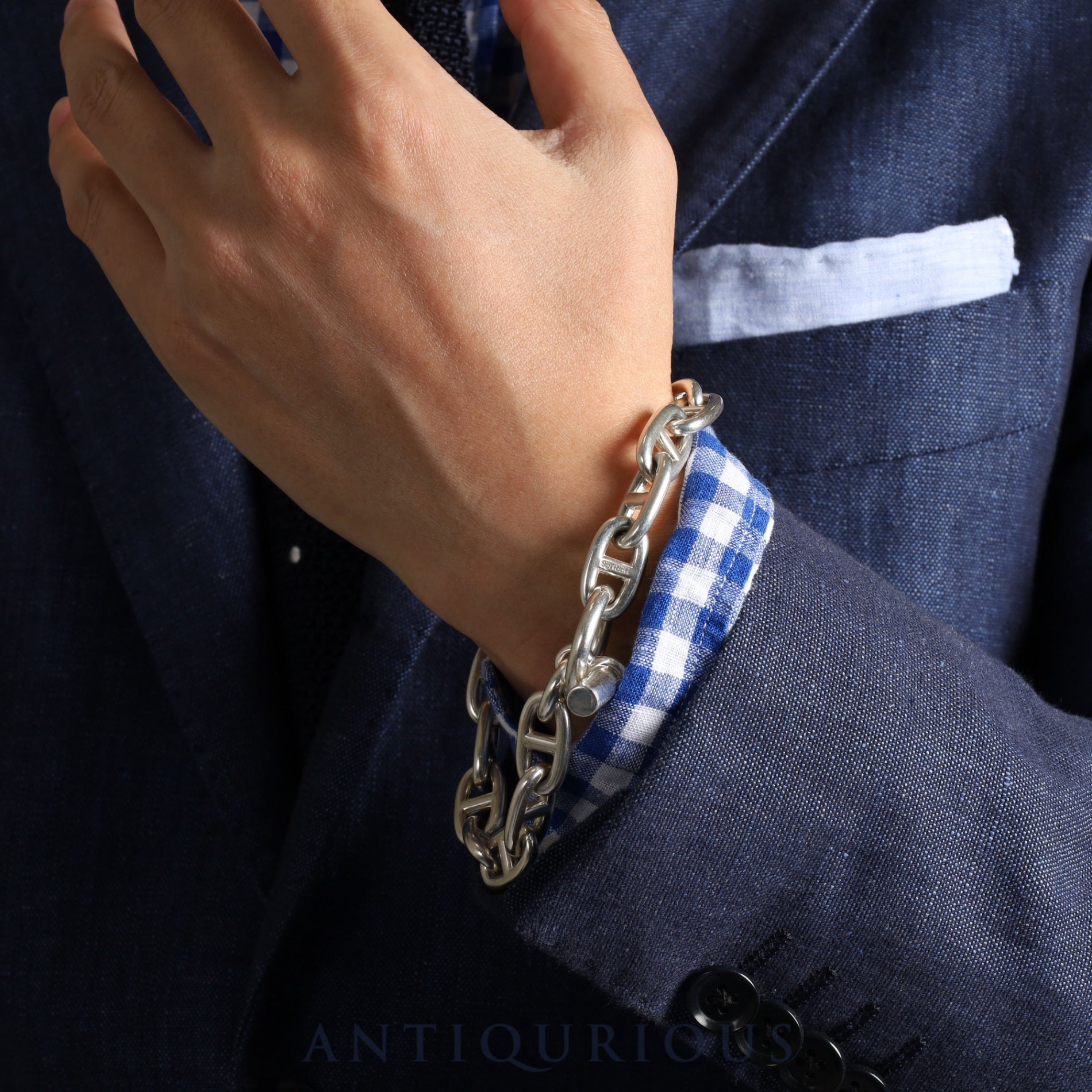 エルメス ブレスレット シェーヌダンクル GM 16コマ マルジェラ期