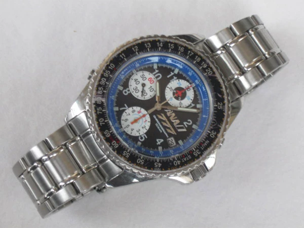 JA-0395| 全日空 ANA クロノグラフ セイコー製 クオーツムーブメント