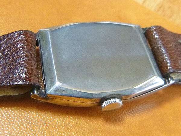 ベンソン J.W Benson 銀無垢 角型 スモールセコンド 英国王室御用達