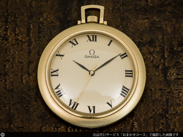 オメガ デビル 懐中時計 14KYG 金無垢 Cal.601 手巻き 1971年製造の